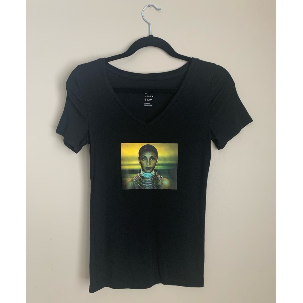 One of a kind Sade v-neck shirt